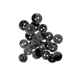 Round 2-Hole Plastic Buttons, Grey - (Pack of 10)